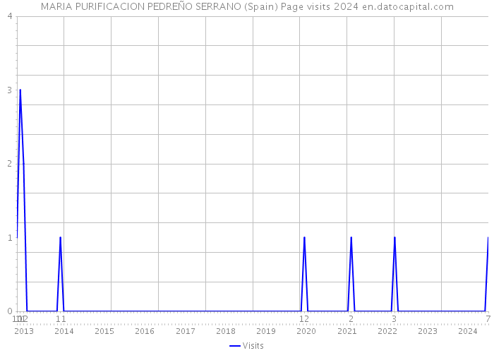 MARIA PURIFICACION PEDREÑO SERRANO (Spain) Page visits 2024 