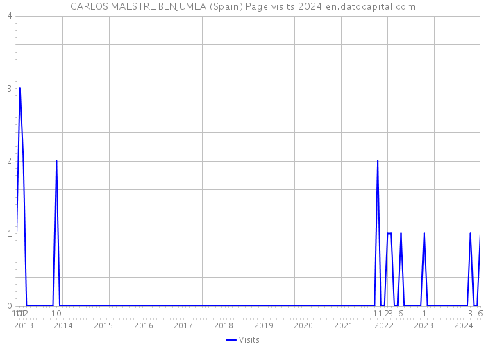 CARLOS MAESTRE BENJUMEA (Spain) Page visits 2024 