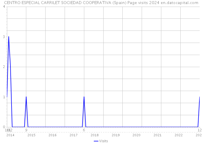 CENTRO ESPECIAL CARRILET SOCIEDAD COOPERATIVA (Spain) Page visits 2024 