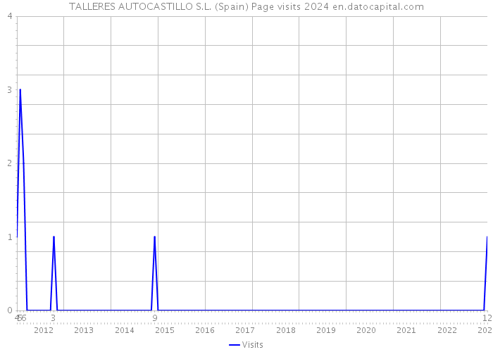 TALLERES AUTOCASTILLO S.L. (Spain) Page visits 2024 