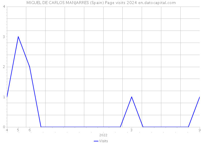 MIGUEL DE CARLOS MANJARRES (Spain) Page visits 2024 