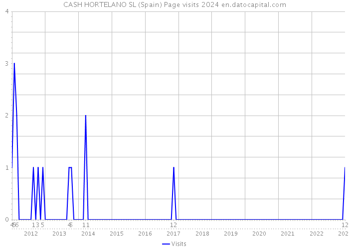 CASH HORTELANO SL (Spain) Page visits 2024 