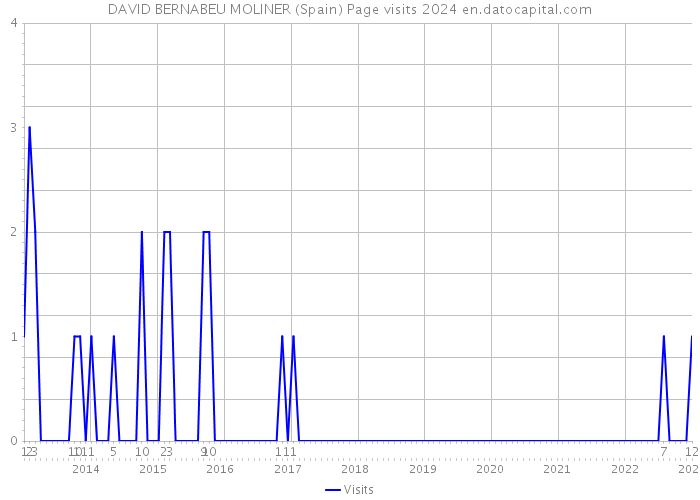 DAVID BERNABEU MOLINER (Spain) Page visits 2024 