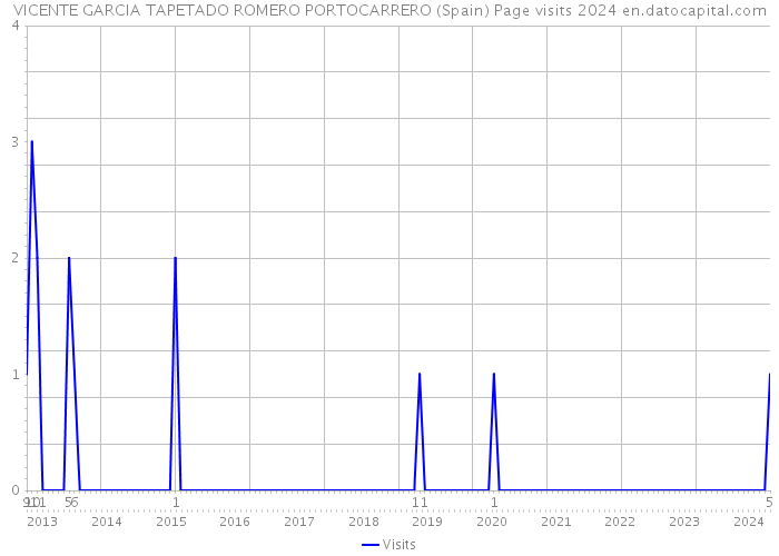 VICENTE GARCIA TAPETADO ROMERO PORTOCARRERO (Spain) Page visits 2024 