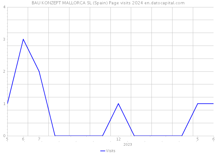 BAU KONZEPT MALLORCA SL (Spain) Page visits 2024 