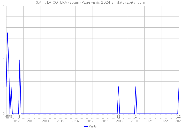 S.A.T. LA COTERA (Spain) Page visits 2024 