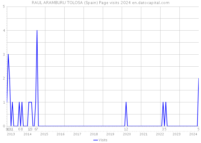 RAUL ARAMBURU TOLOSA (Spain) Page visits 2024 