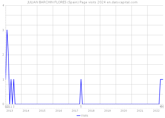 JULIAN BARCHIN FLORES (Spain) Page visits 2024 