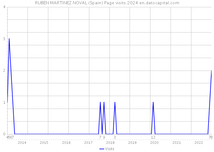 RUBEN MARTINEZ NOVAL (Spain) Page visits 2024 