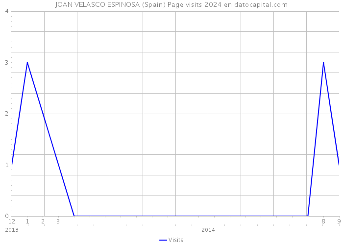 JOAN VELASCO ESPINOSA (Spain) Page visits 2024 