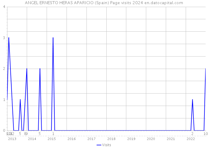 ANGEL ERNESTO HERAS APARICIO (Spain) Page visits 2024 