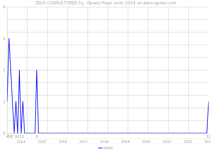 ZEUS CONSULTORES S.L. (Spain) Page visits 2024 