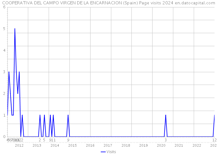 COOPERATIVA DEL CAMPO VIRGEN DE LA ENCARNACION (Spain) Page visits 2024 