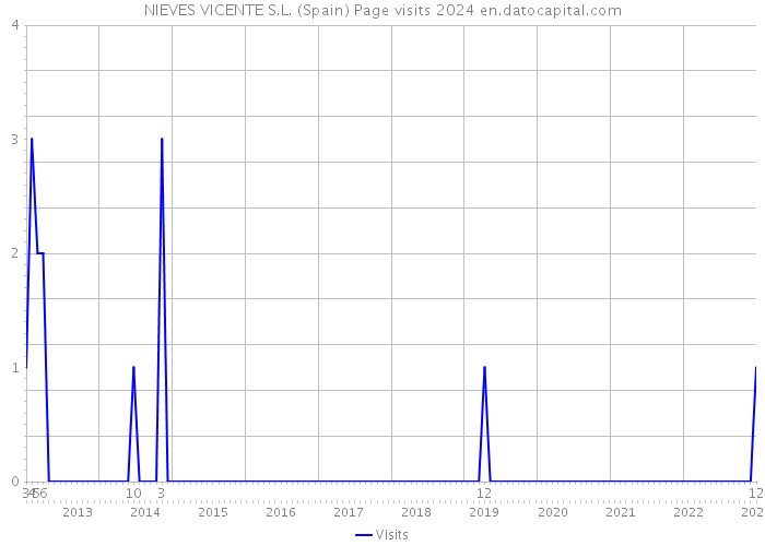 NIEVES VICENTE S.L. (Spain) Page visits 2024 