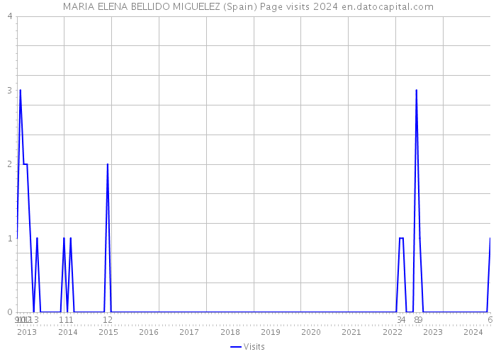 MARIA ELENA BELLIDO MIGUELEZ (Spain) Page visits 2024 