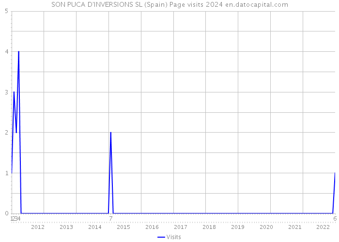 SON PUCA D'INVERSIONS SL (Spain) Page visits 2024 