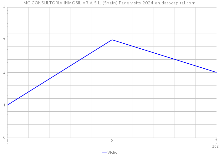 MC CONSULTORIA INMOBILIARIA S.L. (Spain) Page visits 2024 