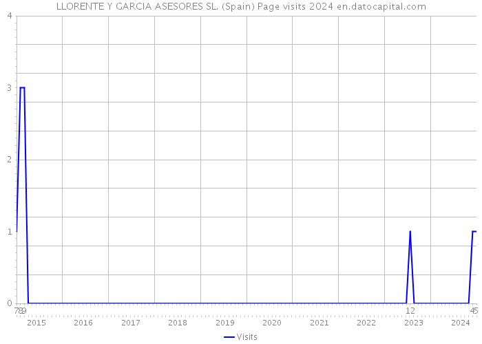 LLORENTE Y GARCIA ASESORES SL. (Spain) Page visits 2024 