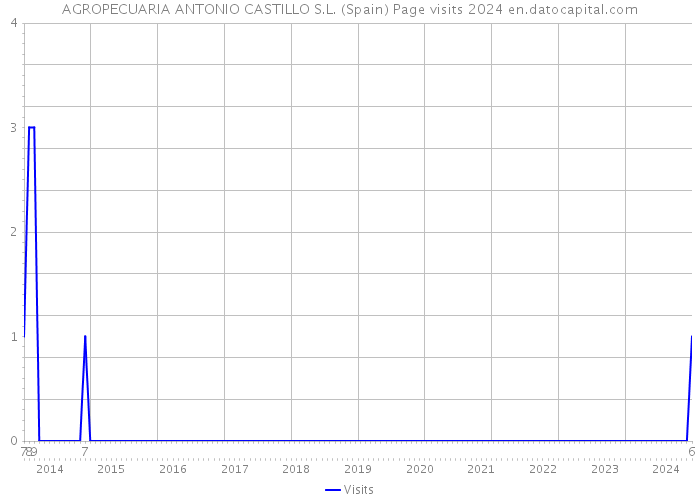 AGROPECUARIA ANTONIO CASTILLO S.L. (Spain) Page visits 2024 