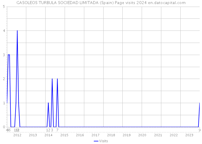 GASOLEOS TURBULA SOCIEDAD LIMITADA (Spain) Page visits 2024 