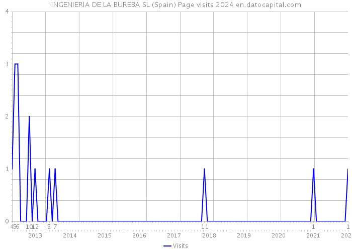 INGENIERIA DE LA BUREBA SL (Spain) Page visits 2024 