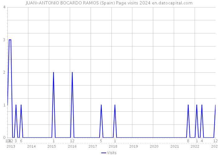 JUAN-ANTONIO BOCARDO RAMOS (Spain) Page visits 2024 