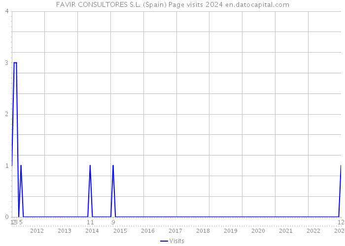 FAVIR CONSULTORES S.L. (Spain) Page visits 2024 