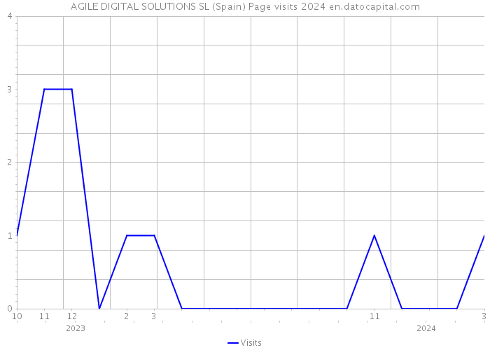 AGILE DIGITAL SOLUTIONS SL (Spain) Page visits 2024 