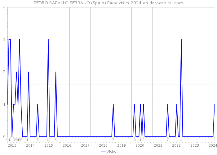 PEDRO RAPALLO SERRANO (Spain) Page visits 2024 