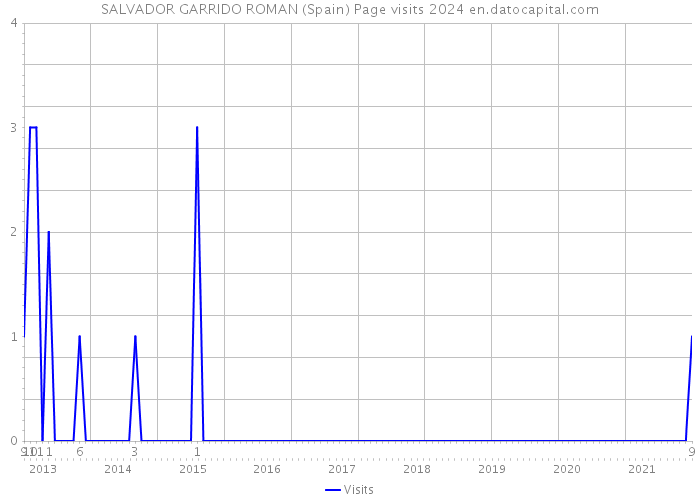 SALVADOR GARRIDO ROMAN (Spain) Page visits 2024 