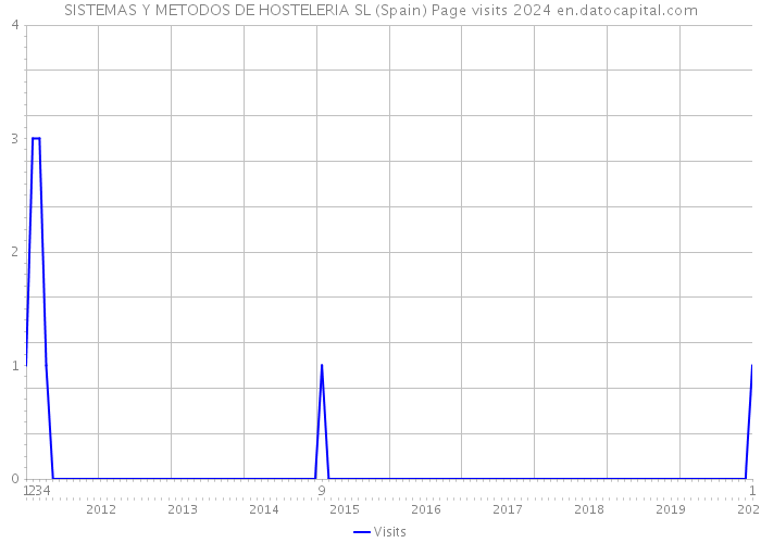 SISTEMAS Y METODOS DE HOSTELERIA SL (Spain) Page visits 2024 