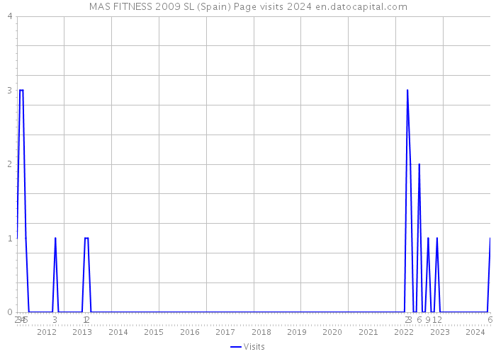 MAS FITNESS 2009 SL (Spain) Page visits 2024 