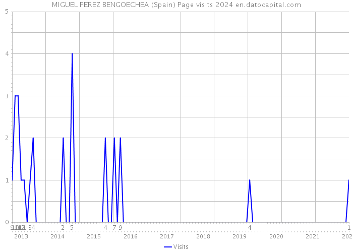 MIGUEL PEREZ BENGOECHEA (Spain) Page visits 2024 