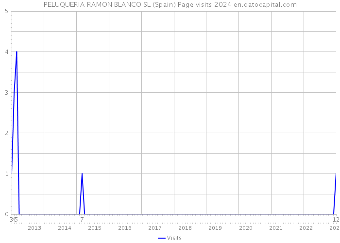 PELUQUERIA RAMON BLANCO SL (Spain) Page visits 2024 