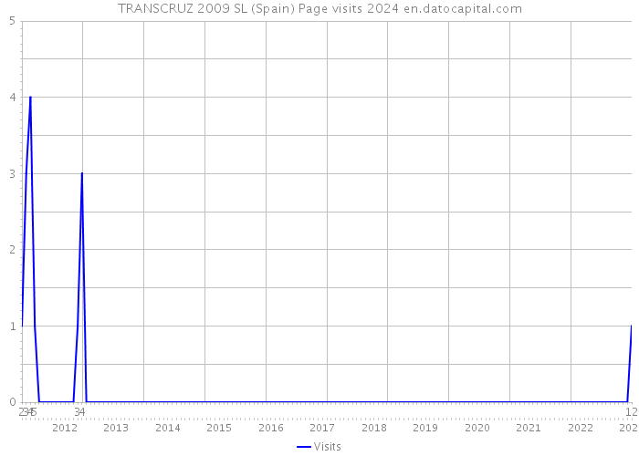 TRANSCRUZ 2009 SL (Spain) Page visits 2024 