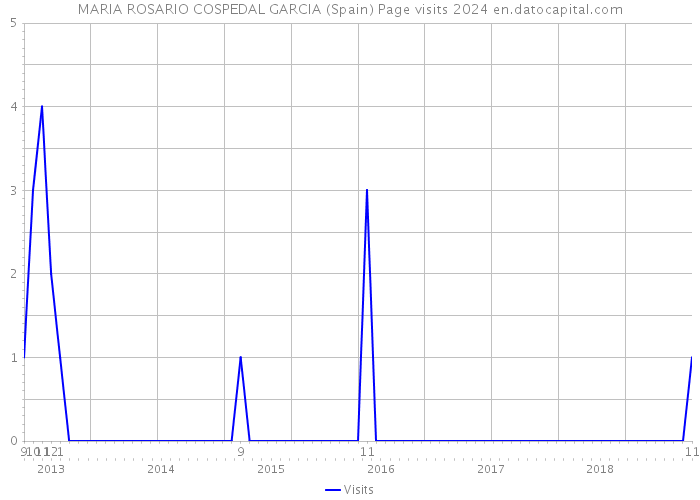 MARIA ROSARIO COSPEDAL GARCIA (Spain) Page visits 2024 