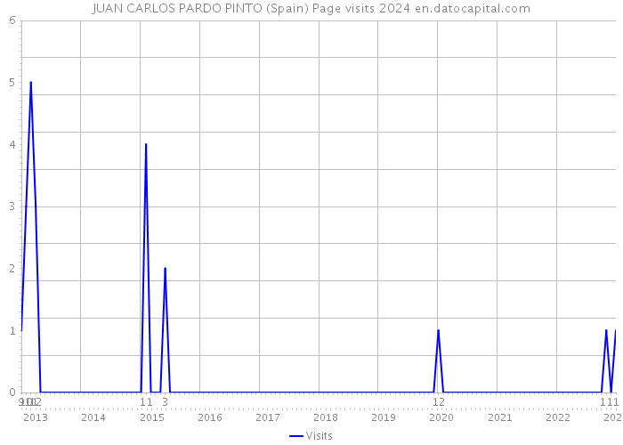 JUAN CARLOS PARDO PINTO (Spain) Page visits 2024 