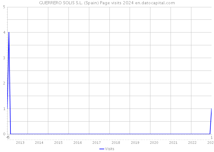 GUERRERO SOLIS S.L. (Spain) Page visits 2024 