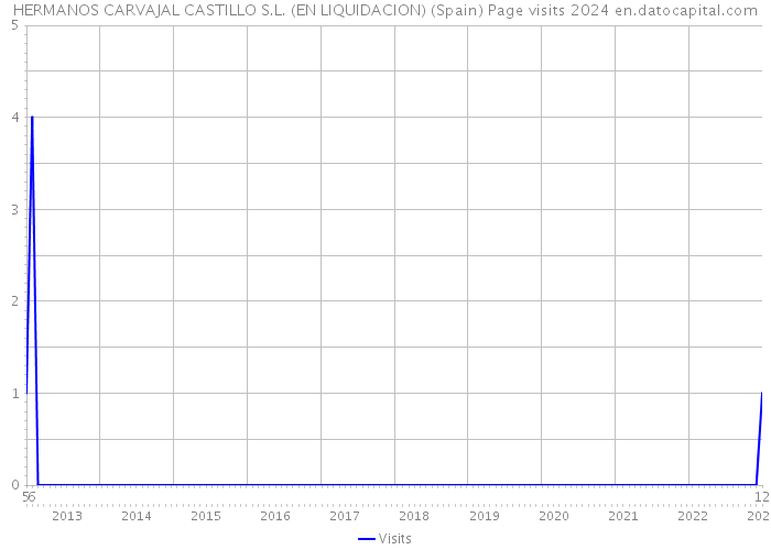 HERMANOS CARVAJAL CASTILLO S.L. (EN LIQUIDACION) (Spain) Page visits 2024 