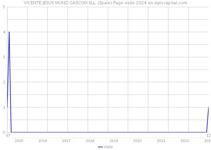 VICENTE JESUS MUNIZ GASCON SLL. (Spain) Page visits 2024 