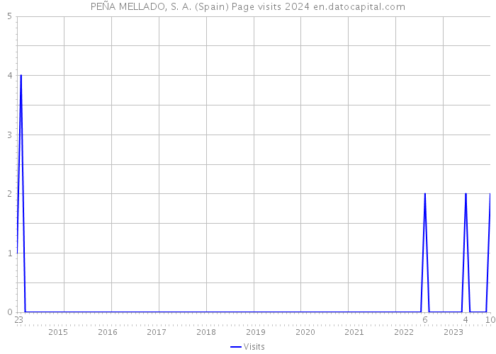 PEÑA MELLADO, S. A. (Spain) Page visits 2024 