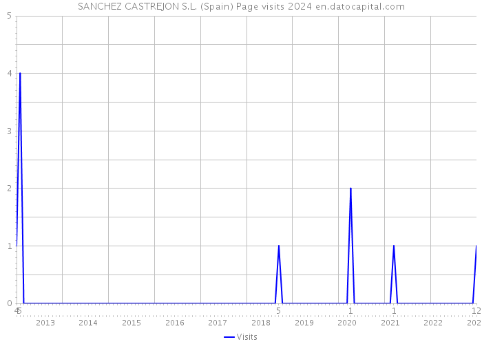 SANCHEZ CASTREJON S.L. (Spain) Page visits 2024 