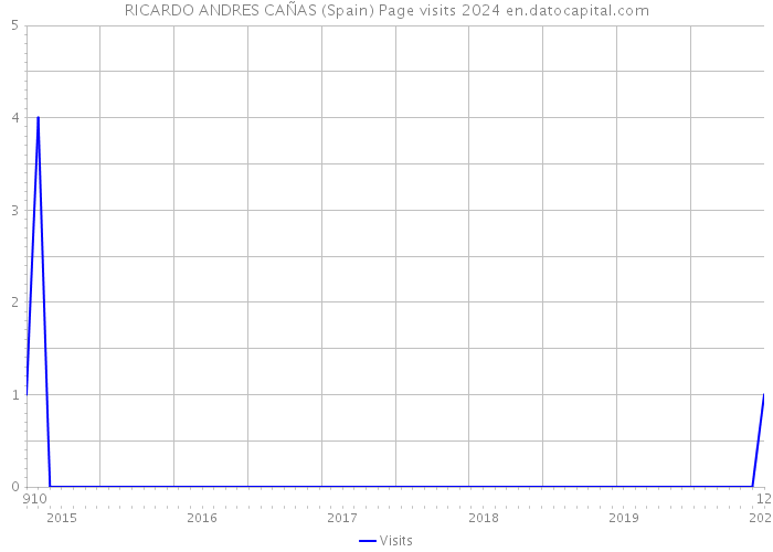 RICARDO ANDRES CAÑAS (Spain) Page visits 2024 