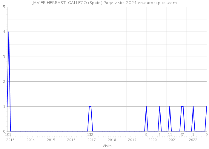 JAVIER HERRASTI GALLEGO (Spain) Page visits 2024 