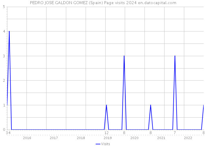 PEDRO JOSE GALDON GOMEZ (Spain) Page visits 2024 