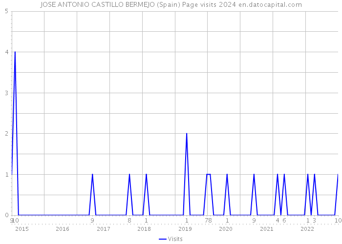 JOSE ANTONIO CASTILLO BERMEJO (Spain) Page visits 2024 