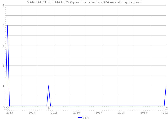 MARCIAL CURIEL MATEOS (Spain) Page visits 2024 