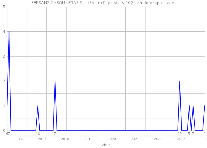 FERSANZ GASOLINERAS S.L. (Spain) Page visits 2024 