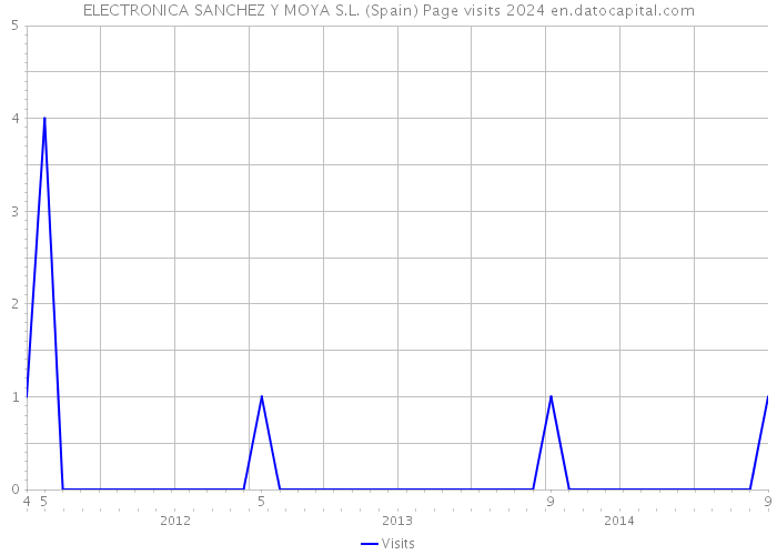 ELECTRONICA SANCHEZ Y MOYA S.L. (Spain) Page visits 2024 