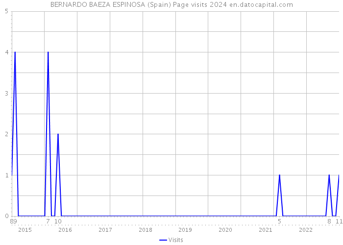 BERNARDO BAEZA ESPINOSA (Spain) Page visits 2024 